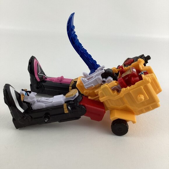 Power Rangers Ninja Steel DX Megazord 9" Action Figure Bandai 2015 INCOMPLETE - Picture 2 of 8